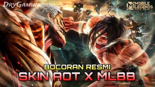 BOCORAN RESMI SKIN ATTACK ON TITAN🔥‼️