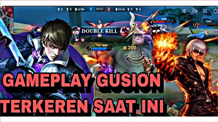 GAMEPLAY GUSION BIAR KEREN + JAGO !!!! Montage Gusion KOF !!