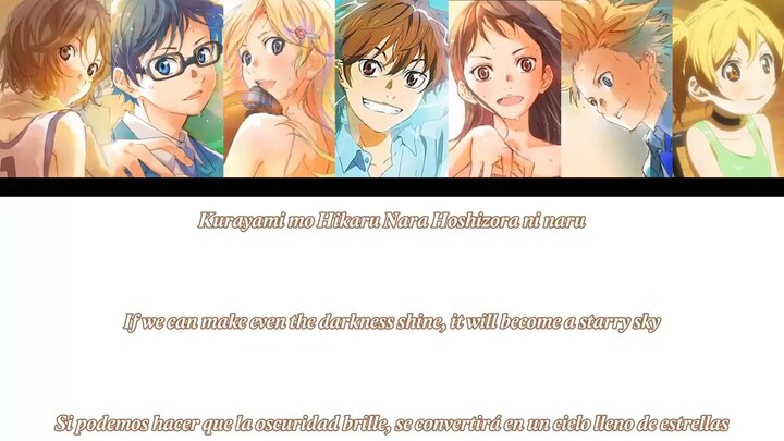 Hikaru Nara (Your lie in April op) lyrics