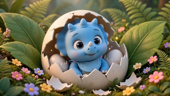 Baby blue dinos