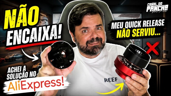 Meu QUICK RELEASE não serviu… achei a solução no AliExpress!