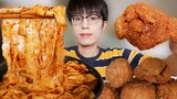 Chewing |biangbiang noodles(belt noodles)+fried chicken