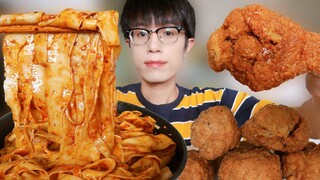 ASMR | หมี่กรอบ+ไก่ทอด