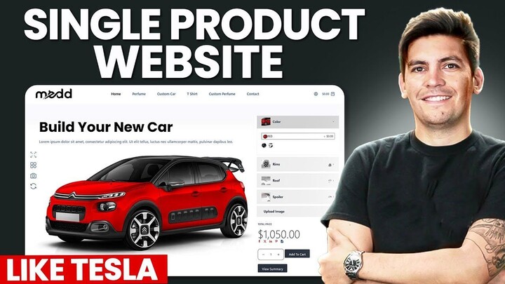 How to Create a Clean, Modern One-Product Website Like Tesla Using WordPress (In 60 Minutes)