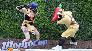 Xiangling & Guoba vs. Momocon 2022 || (Genshin Impact Cosplay ft. lauren_dragneel)