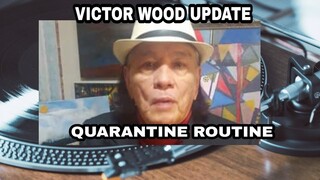 VICTOR WOOD DURING HOME QUARANTINE WITH HIS PAINTINGS AND ORIGINAL SONG MAHAL PA RIN KITA