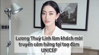 Vietsub Hoa Hậu Lương Thùy Linh nói tiếng Anh lưu loát trong buổi chia sẻ với UNICEF