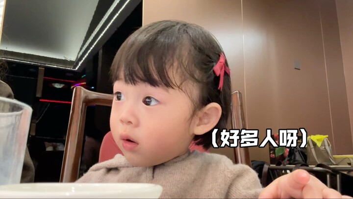 Immersive dining with a two-year-old baby