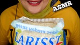 ASMR RAW RICE EATING|MAKAN BERAS DI KARUNG PLASTIK PAKE TANGAN |MAKAN BERAS MENTAH |ASMR INDONESIA