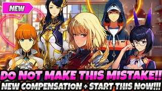 *DO NOT MAKE THIS MISTAKE!!* NEW COMPENSTATION! + MAKE SURE YOU START THIS NOW! (Solo Leveling Arise