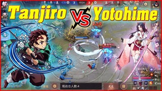 🌸OnmyojiArena: Tanjiro Leo Rank Đụng TOP 1 Yotohime - Rank MAP Sương Mù