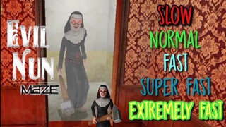 Evil Nun Maze Chase Music Speed (Slow, Normal, Fast, Super Fast, Extremely Fast)