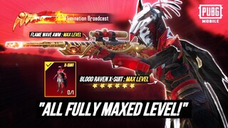 “MAX LEVEL NEW AWM” + “MAX LEVEL BLOOD RAVEN X-SUIT?!” OMG😱 - PUBG MOBILE | SOLO vs SQUADS