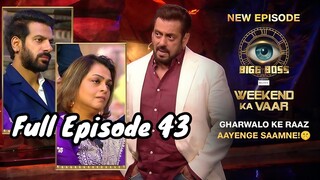 Bigg Boss Season 18 Episode 43 | Bigg Boss 18 | Hindi Tv Show | Bigg Boss 18 24 Hours Live Show