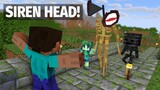 Monster School : Siren Head Became Monsters Friend - Funny Minecraft Animation