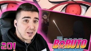 SASUKE DOESN'T RECOGNIZE HIS DAUGHTER? BORUTO EPISODE 20 REACTION! ( The Boy With the Sharingan! )