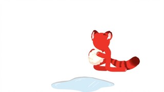 [Alan Becker fan short animation] Red Raccoon washes marshmallows