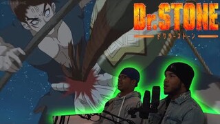 DR STONE EPISODE 18 LIVE REACTION | THE STONE WAR HAS BEGUN!