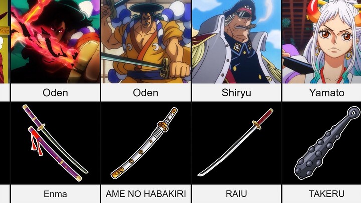 Weapons of One Piece Characters
