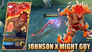 JOHNSON X MIGHT GUY HACHIMON SKIN SCRIPT NO PASSWORD - MOBILE LEGENDS