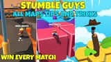 Stumble Guys All Maps Tips And Tricks In Hindi 😋 || Win Every Match ||  SKULL MEHTA ||
