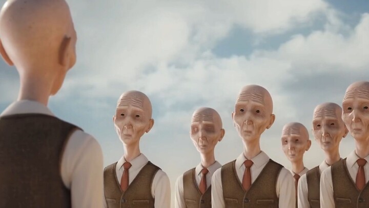 An elderly man wanders in space for 1,000 years; upon returning to Earth, he discovers that all huma