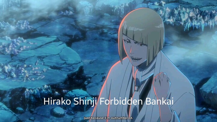 Shinji finally unleashed his forbidden Bankai.