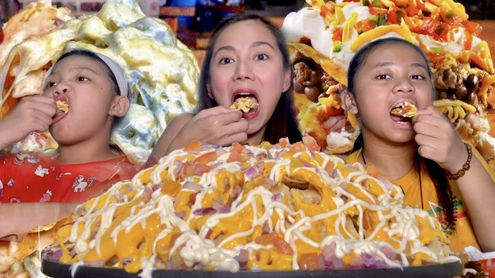 CHEESY NACHOS OVERLOAD | NACHOS MUKBANG