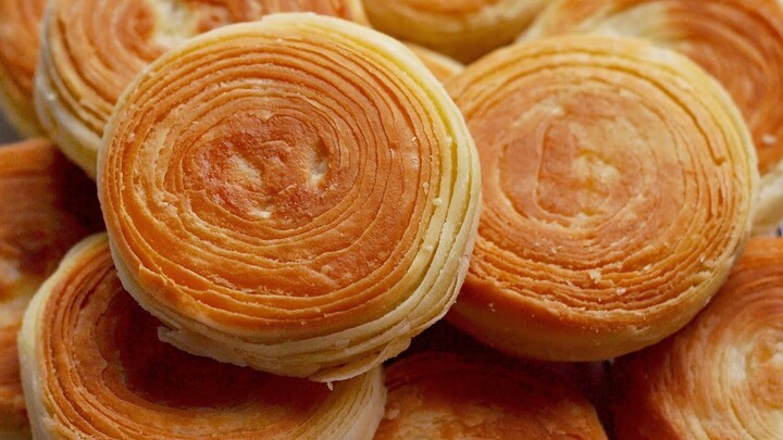 Cuma Pakai Teflon, Bikin Roti Berlapis-Lapis, Renyah Di Luar Lembut Di Dalam, Roti Pastry Tanpa Oven
