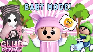👶🏻I turned into a BABY!?! Club Roblox Update