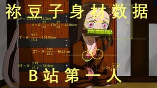 I calculated Nezuko's body data, the first person on station B