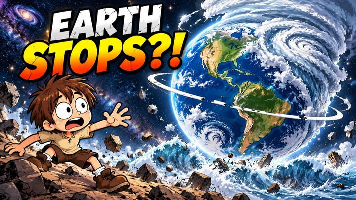 What If Earth Suddenly Stopped Spinning? 🌍