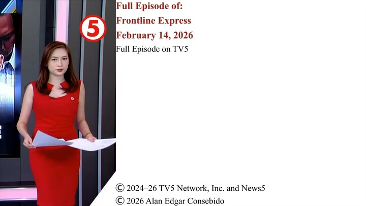 Full Episode on TV5 | Frontline Express – February 14, 2026