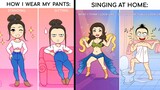 Funny Comics about being a girl | TRY NOT TO LAUGH | Blogicomics | Episode 1