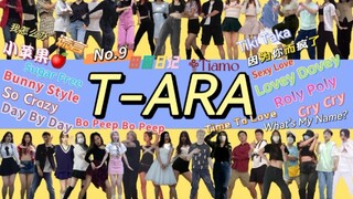 【T-ARA】燃起来了！40名粉丝19首皇冠舞蹈翻跳 | 预祝出道13周年快乐！今昔是何年？二代女团元年！T-ARA GO！