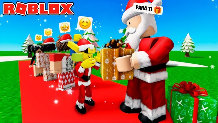 HAGO FILA PARA RECIBIR UN REGALO DE SANTA EN LA NAVIDAD de Roblox