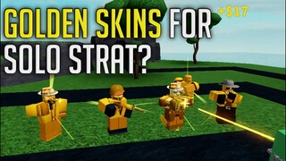 Golden Skins in Solo? | Tower Defense Simulator | ROBLOX