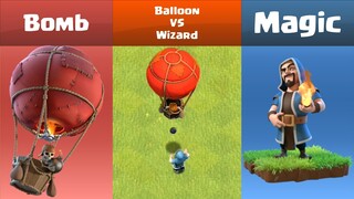 Every Level Balloon VS Every Level Wizard | Clash of Clans