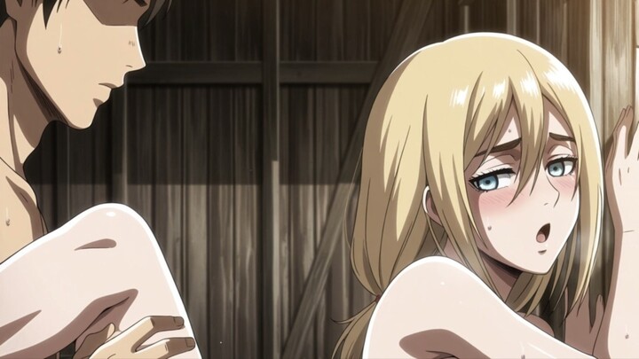 Si blonde esek esek sama Eren di kandang kuda🥵💦