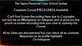 The Agora Financial Copy School System Course Download