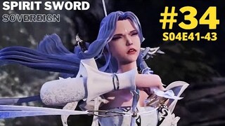 (Part 34) Spirit Sword Sovereign Season 4 (Episode 41-43) anime explained in hindi || Martial Master