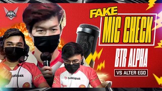 Bigetron VS Alter Ego ((FAKE)) MIC CHECK - MPL ID S9