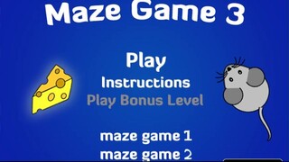 Scary maze mouse game
