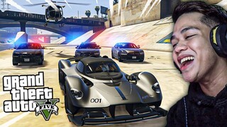 Animated Dragon SUPERCAR Laban sa 4 POLICE CARS!! *INTENSE CHASE* - GTA 5