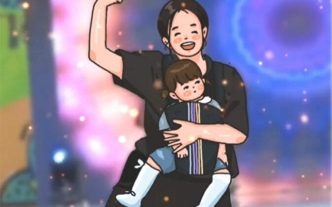 อุ้มลูกเต้นสตรีทแดนซ์ คุณแม่เท่สุดๆ