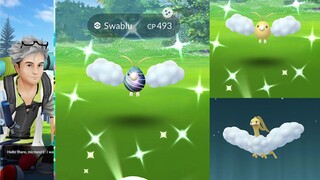 Cotton-Winged Bird | Shiny Swablu Special Research Story | Swablu Community Day 2021