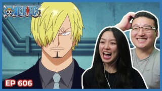 SANJI TO THE RESCUE AGAIN!!!! | One Piece Episode 606 Couples Reaction & Discussion