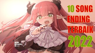 10 Song EndingTerbaik di Tahun 2022 | Yang pertama Waifu Gwejh 😋