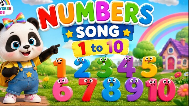 Learn 1 to 10 Numbers & Fruit Names _ 123 Number Names _ 1234 Counting for Kids