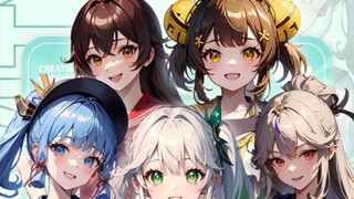 [Genshin Impact] When the characters put on sailor uniforms, do you want to go on vacation together?